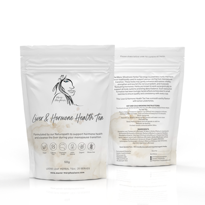 Liver & Hormone Health Tea - Meno-Morphosis Co The Meno-Morphosis Naturopath Herbal Tea