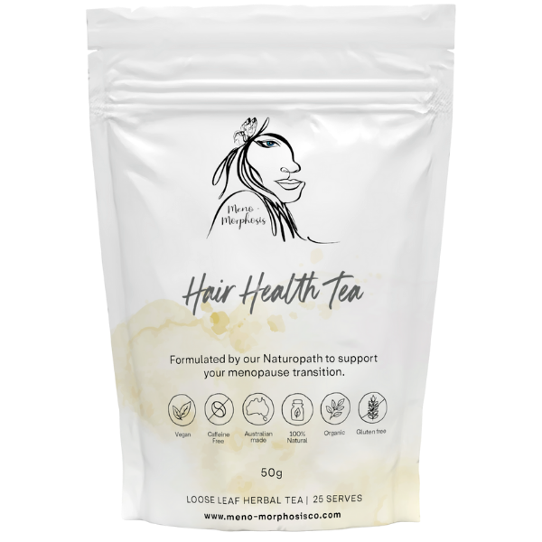 Hair Health Tea - Meno-Morphosis Co The Meno-Morphosis Naturopath Herbal Tea