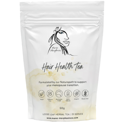 Hair Health Tea - Meno-Morphosis Co The Meno-Morphosis Naturopath Herbal Tea