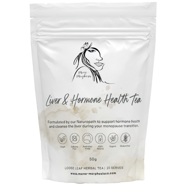 Liver & Hormone Health Tea - Meno-Morphosis Co The Meno-Morphosis Naturopath Herbal Tea