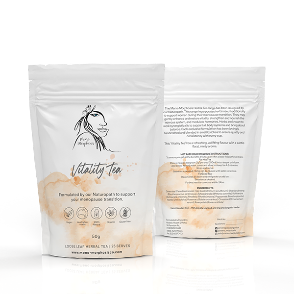 Vitality Tea - Meno-Morphosis Co The Meno-Morphosis Naturopath Herbal Tea