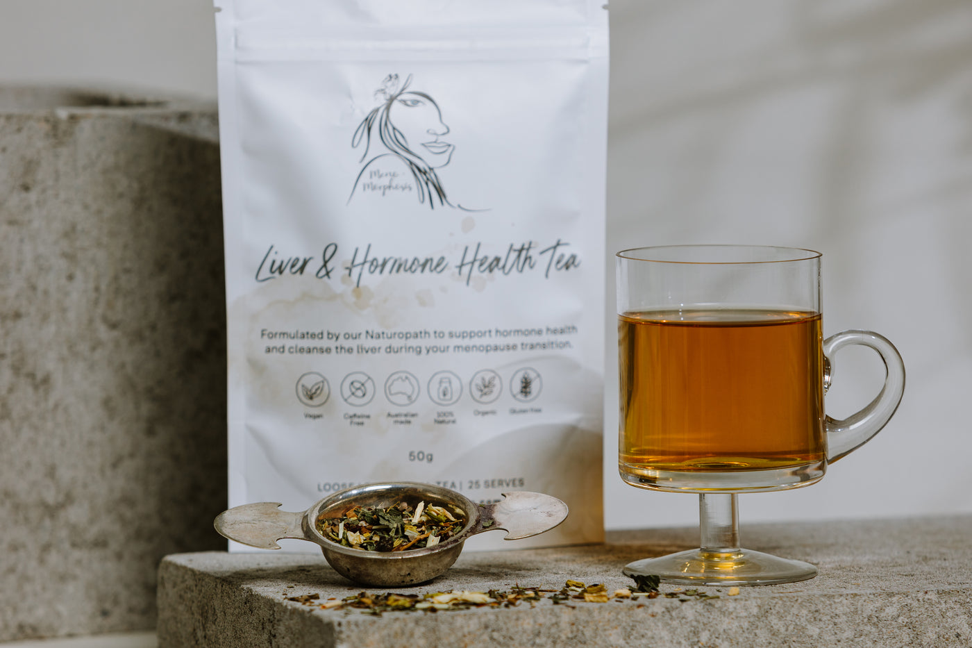 Liver & Hormone Health Tea - Meno-Morphosis Co The Meno-Morphosis Naturopath Herbal Tea